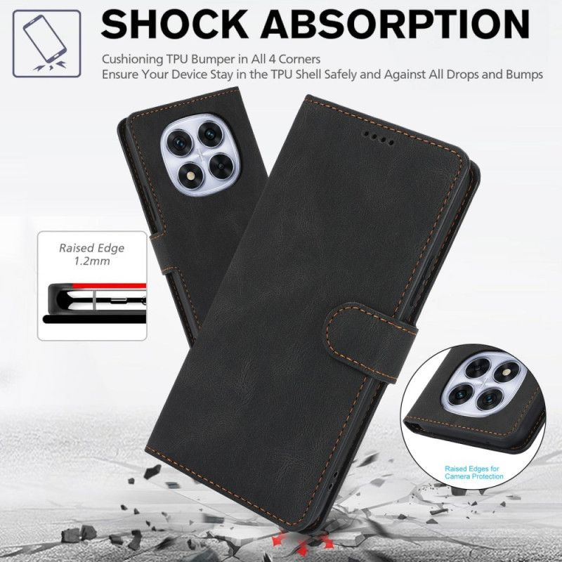 Skórzany Futerał Xiaomi Redmi Note 15 5g Etui Na Telefon Efekt Retro Zamszu