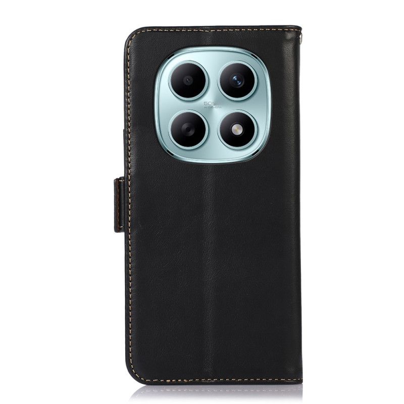 Skórzany Futerał Xiaomi Redmi Note 15 5g Etui Na Telefon Oryginalna Skóra Blokująca Rfid