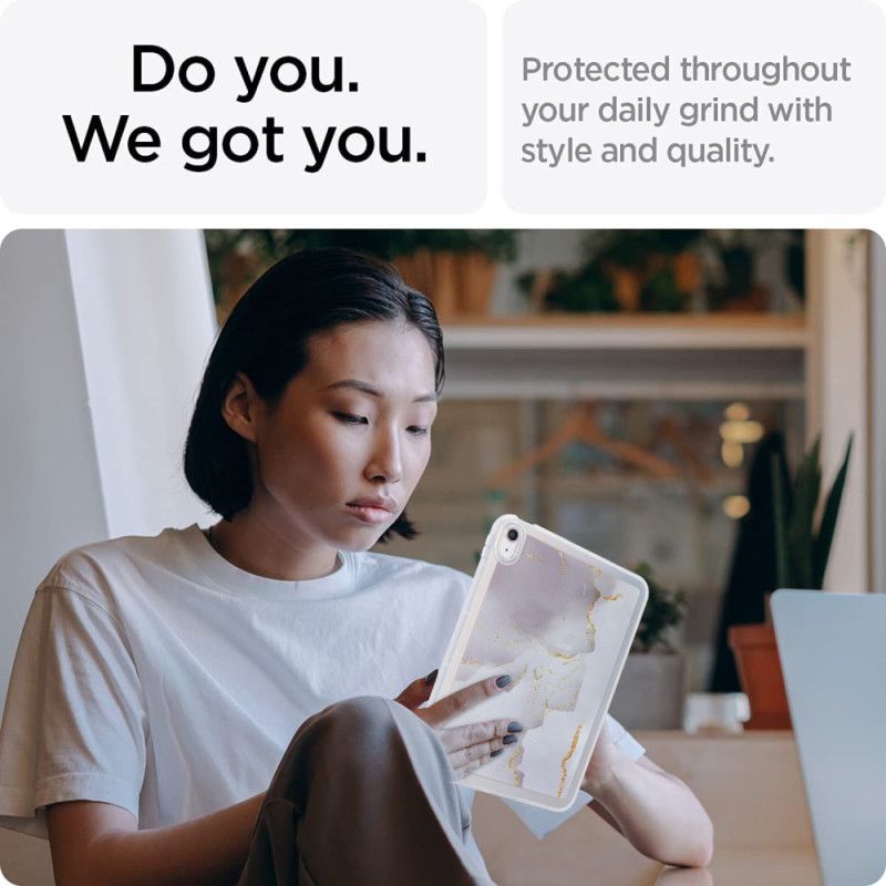 Etui Do iPad (2025) Silikonowy Wzór Marmuru