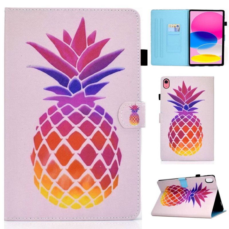 Etui Folio Do iPad (2025) Kolorowy Ananas