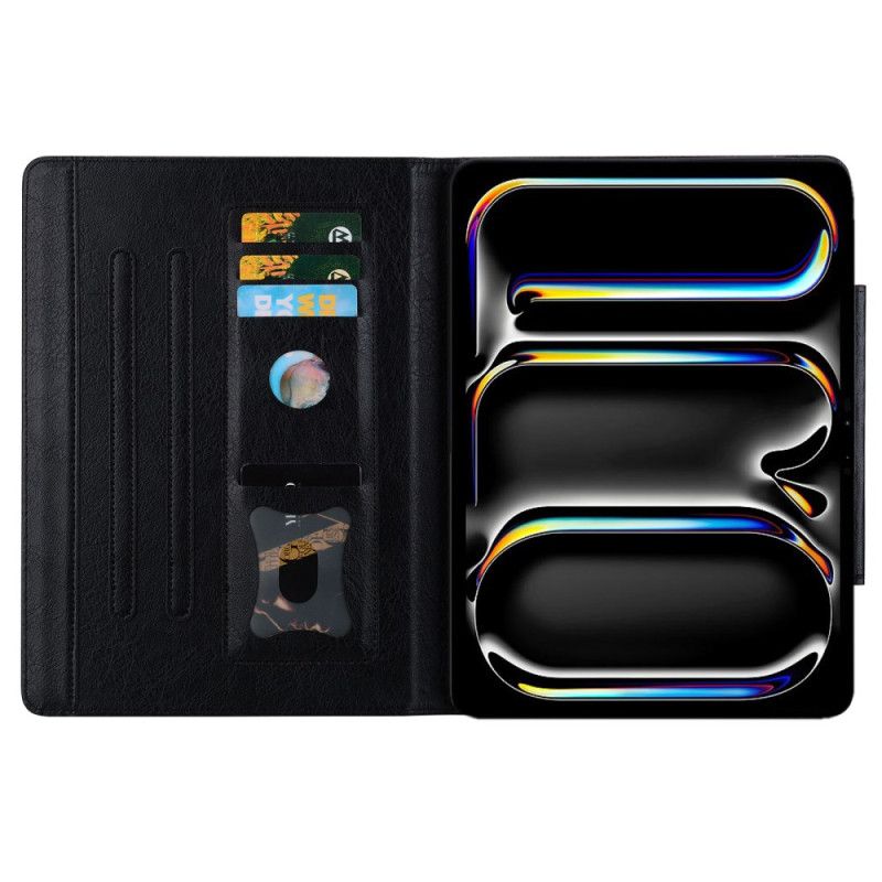 Etui Folio Do iPad (2025) Magnetyczne Zapięcie Z Motywem Kota