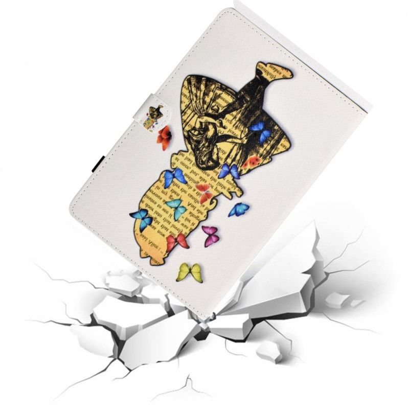 Etui Folio iPad (2025) Dziewczyna Motyl Etui Ochronne