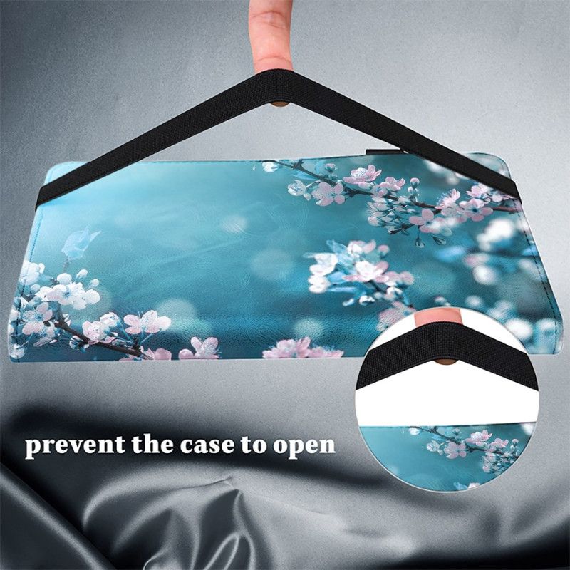 Etui iPad (2025) Kwiaty Brzoskwini