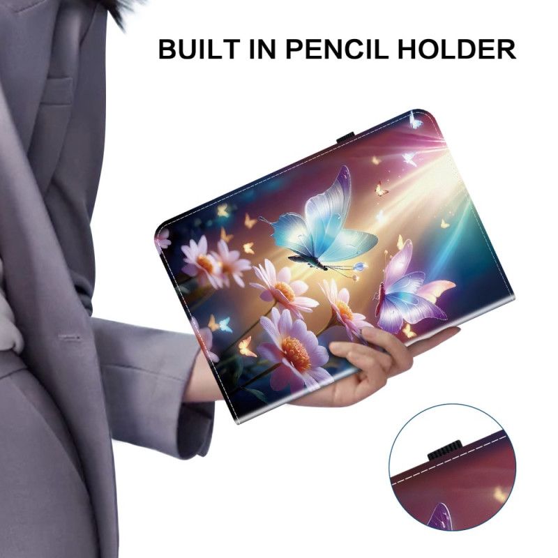 Etui iPad (2025) Motyle W Świetle