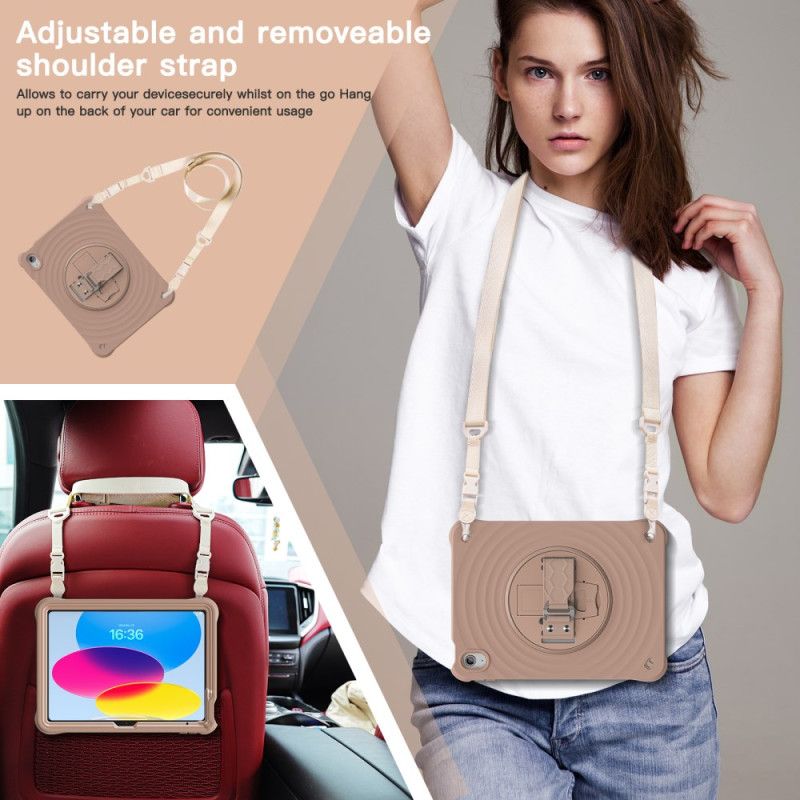 Etui iPad (2025) Obrotowy Stojak I Pasek Na Ramię O 360 Stopni