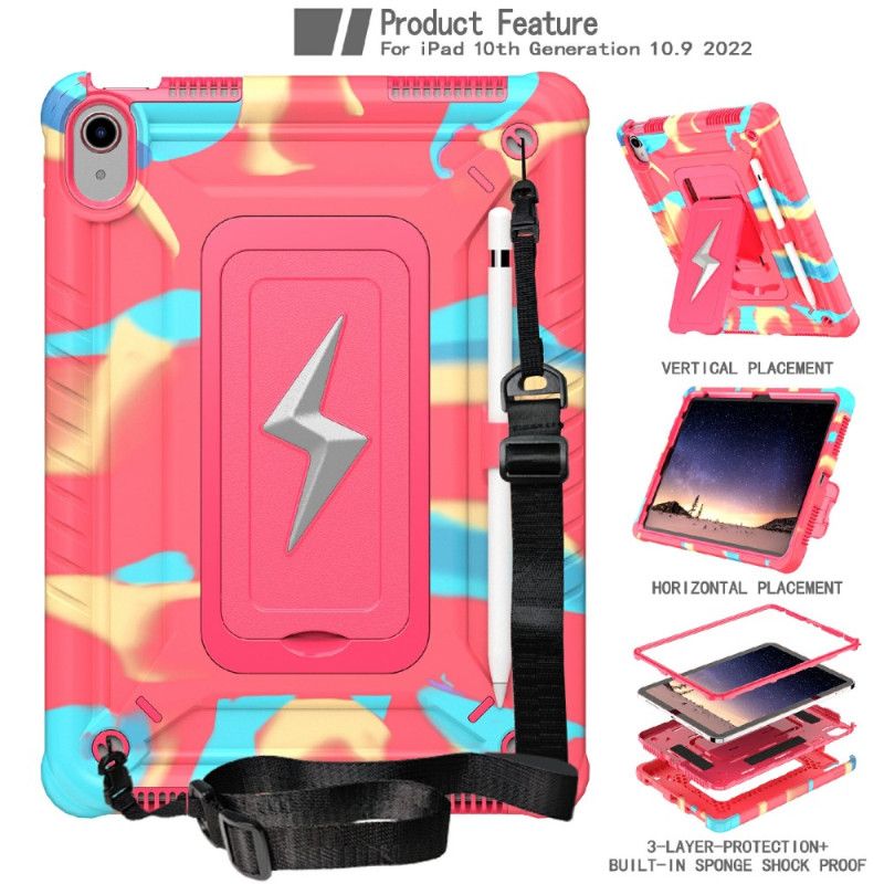 Etui iPad (2025) Potrójna Ochrona Z Paskiem Na Ramię Etui Ochronne