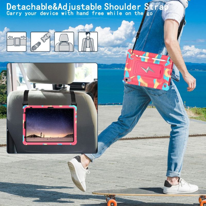 Etui iPad (2025) Potrójna Ochrona Z Paskiem Na Ramię Etui Ochronne