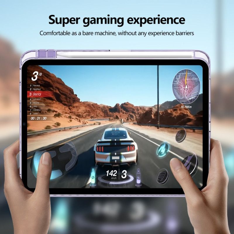 Etui iPad (2025) Przezroczysty Uchwyt Na Rysik Etui Ochronne