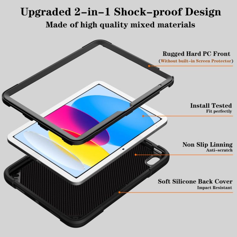 Etui iPad (2025) Punkowa Podpórka I Pasek Na Ramię