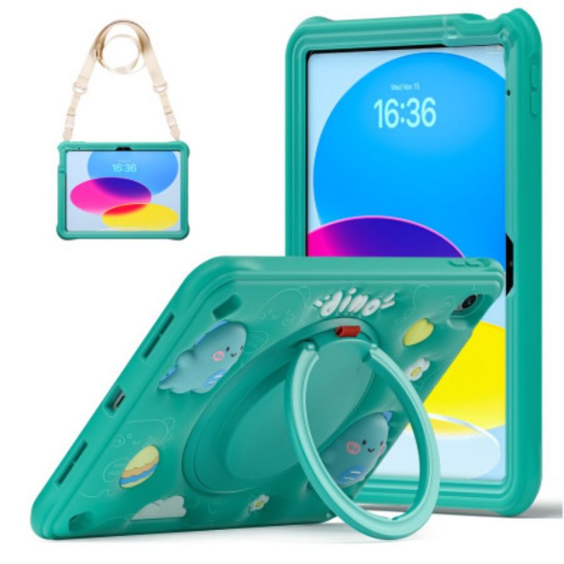 Etui iPad (2025) Wielowarstwowy Z Paskiem Na Ramię Etui Ochronne