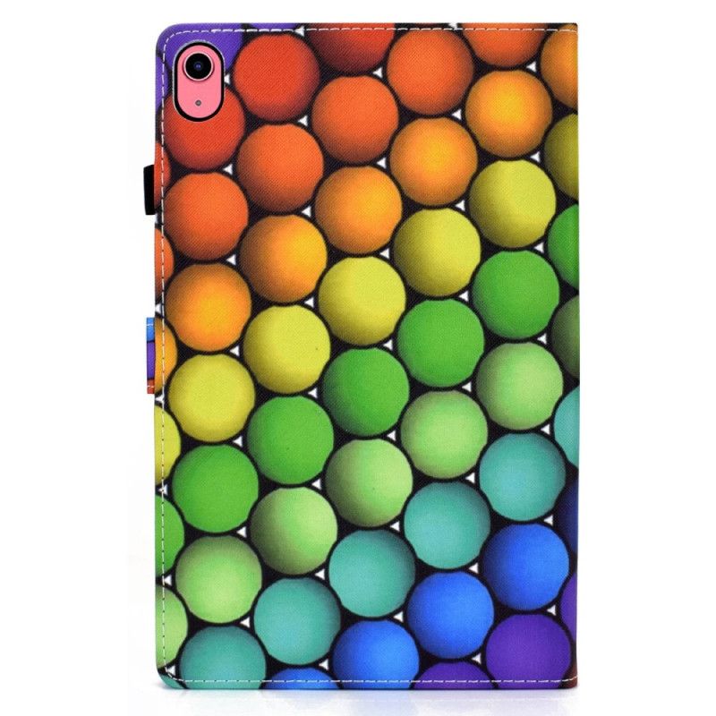 Skórzany Futerał iPad (2025) Etui Na Telefon Geometryczny Wzór