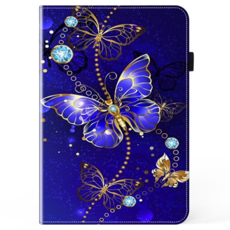 Etui Do Xiaomi Pad 7 / 7 Pro Niebieskie Motyle I Diamenty