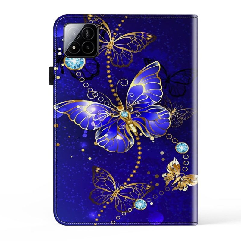Etui Do Xiaomi Pad 7 / 7 Pro Niebieskie Motyle I Diamenty