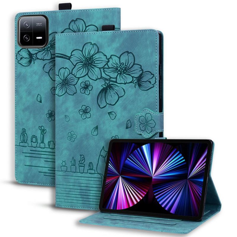 Etui Folio Xiaomi Pad 7 / 7 Pro Scena Z Kotami Etui Ochronne