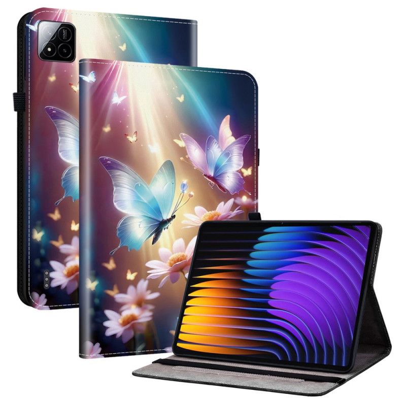 Etui Folio Xiaomi Pad 7 / 7 Pro Świecące Motyle Etui Ochronne