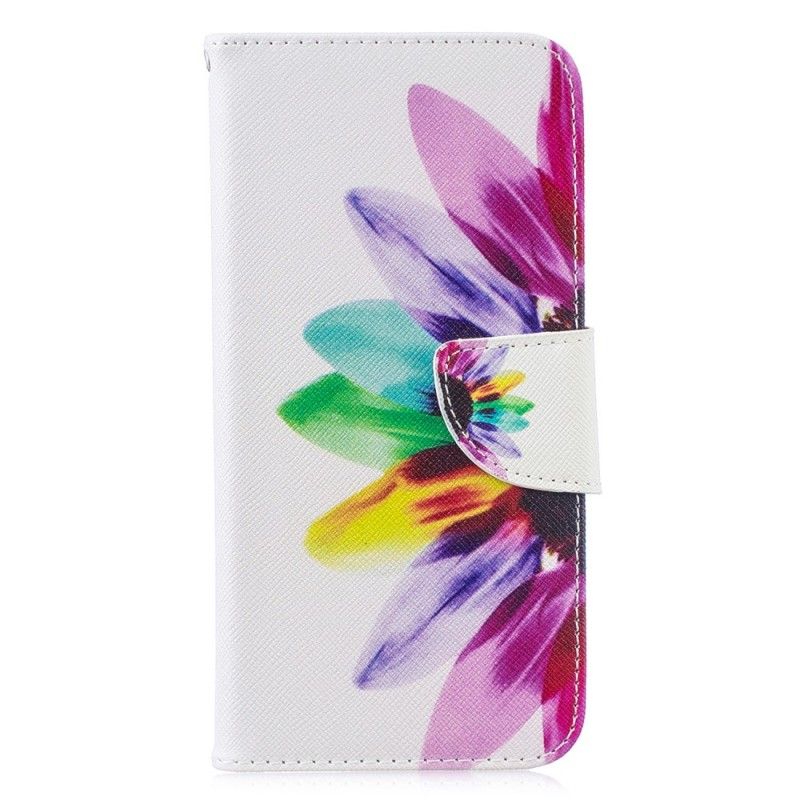 Etui Folio Huawei P30 Lite Kwiat Akwareli Etui Ochronne