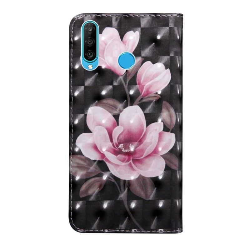 Etui Folio Huawei P30 Lite Kwitną Kwiaty