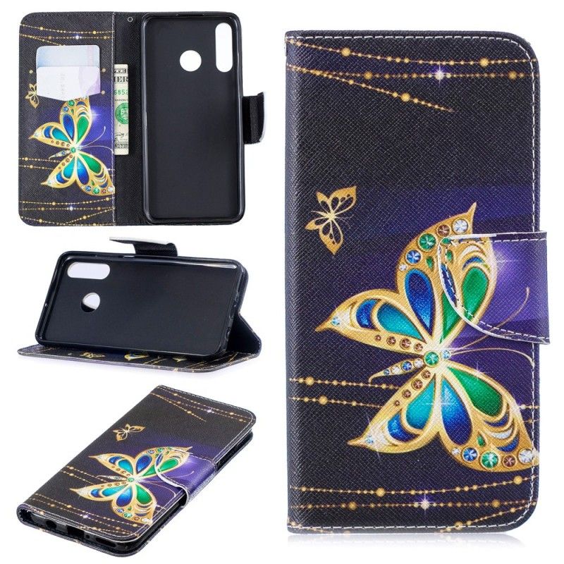 Etui Folio Huawei P30 Lite Magiczny Motyl Etui Ochronne