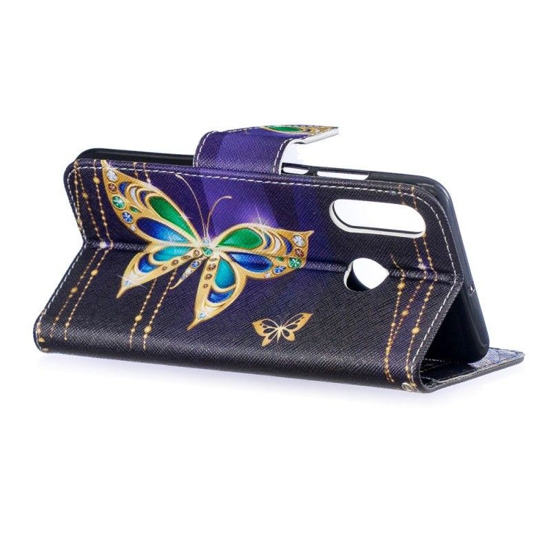 Etui Folio Huawei P30 Lite Magiczny Motyl Etui Ochronne