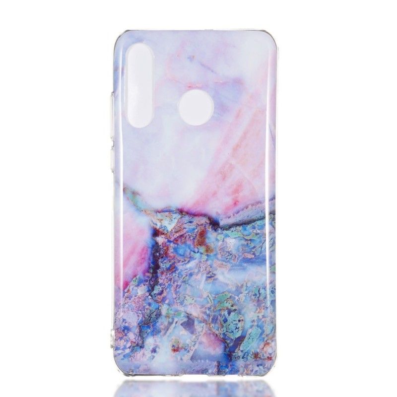 Etui Huawei P30 Lite Wielokolorowy Marmur Etui Ochronne