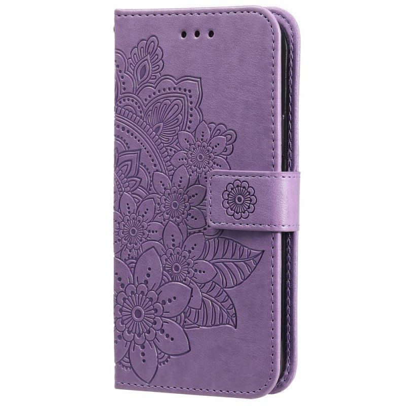 Etui Folio do Samsung Galaxy A13 5G / A04s Kwiatowa Mandala