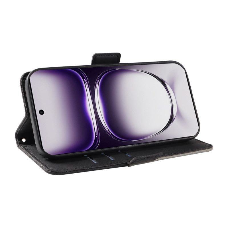 Etui Folio Oppo Reno 12 5g Diamentowe Nadruki Z Paskiem Etui Ochronne