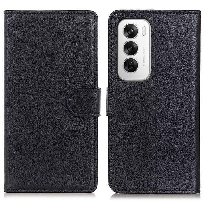 Etui Folio Oppo Reno 12 5g Tradycyjna Sztuczna Skóra Etui Ochronne