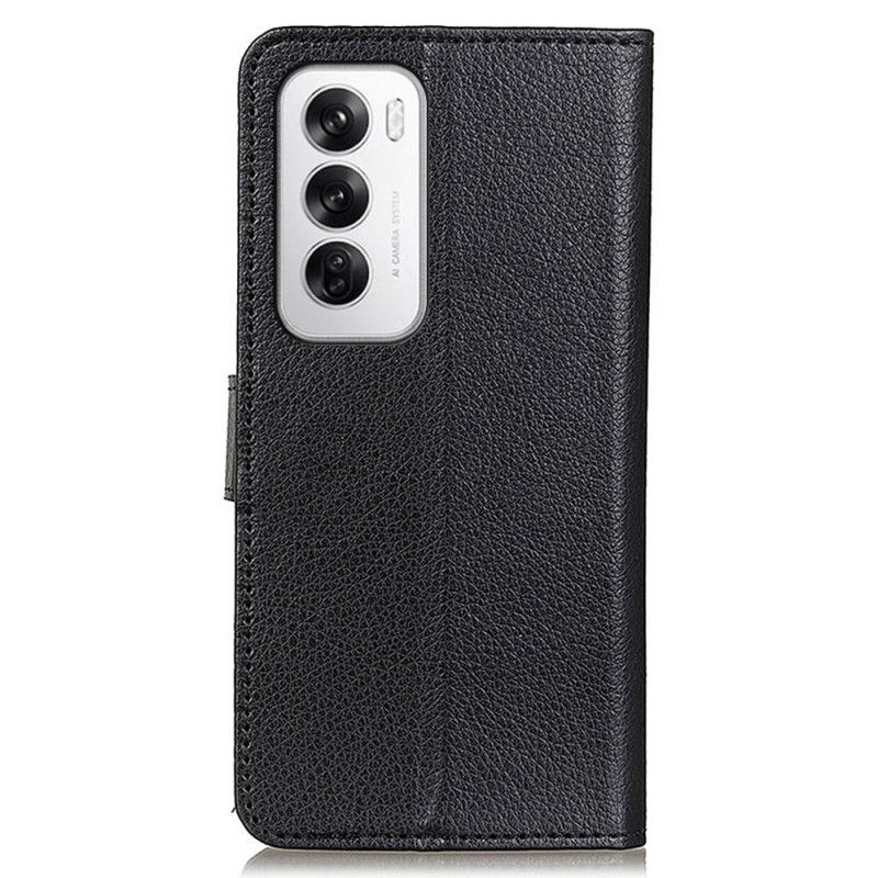 Etui Folio Oppo Reno 12 5g Tradycyjna Sztuczna Skóra Etui Ochronne