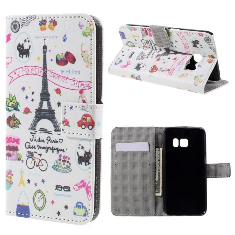 Etui Folio Samsung Galaxy S7 Kocham Paryż
