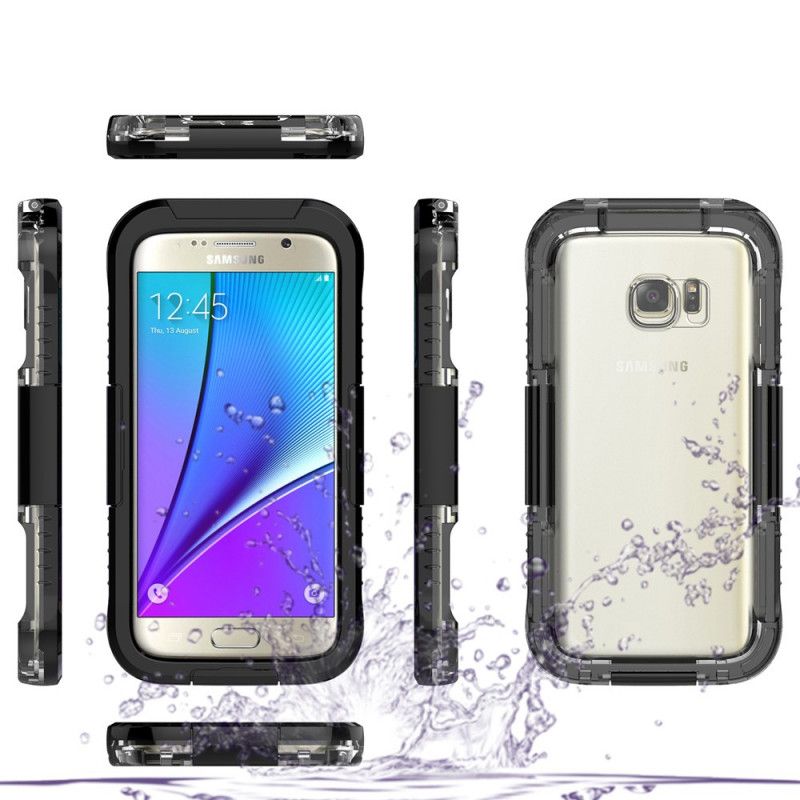 Etui Samsung Galaxy S7 Biały Czarny Wodoodporny