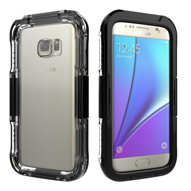 Etui Samsung Galaxy S7 Biały Czarny Wodoodporny