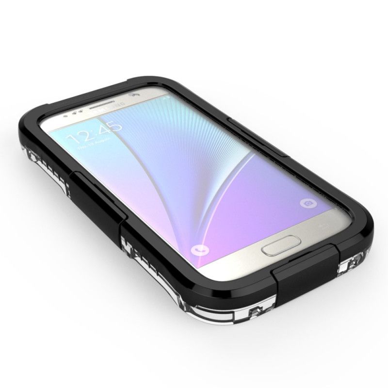 Etui Samsung Galaxy S7 Biały Czarny Wodoodporny