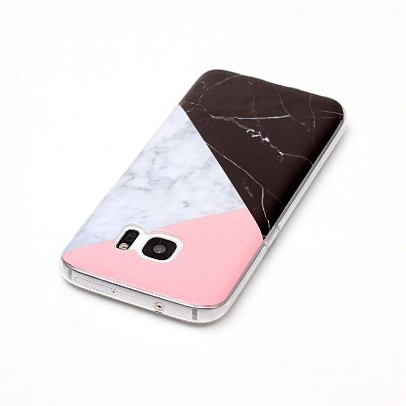 Etui Samsung Galaxy S7 Geometryczny Efekt Marmuru Etui Ochronne