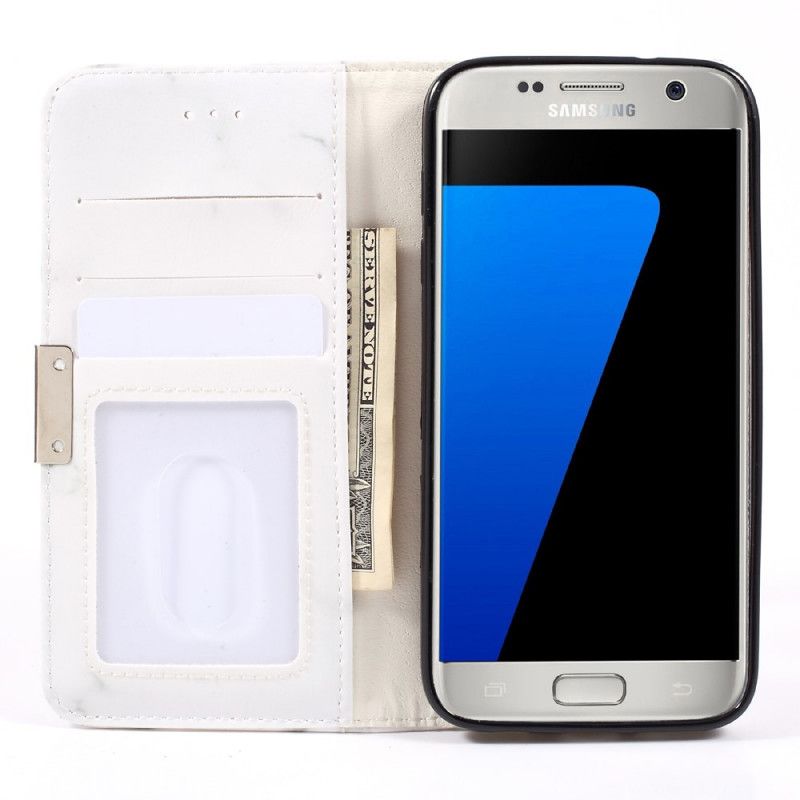 Flip Kotelot Samsung Galaxy S7 Etui na Telefon Marmur