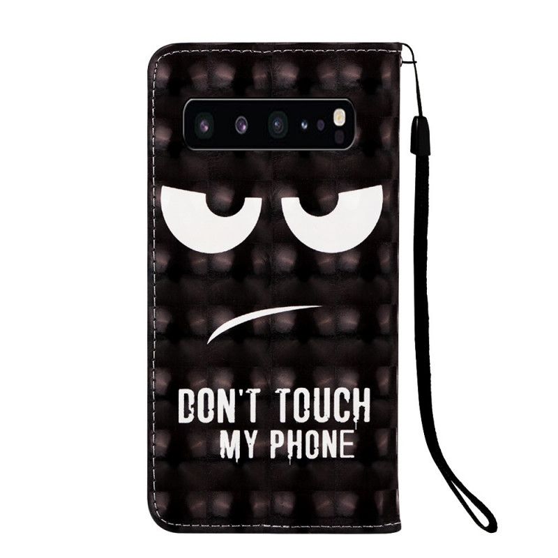 Etui Folio Samsung Galaxy S10 5G Nie Dotykaj Mojego Telefonu