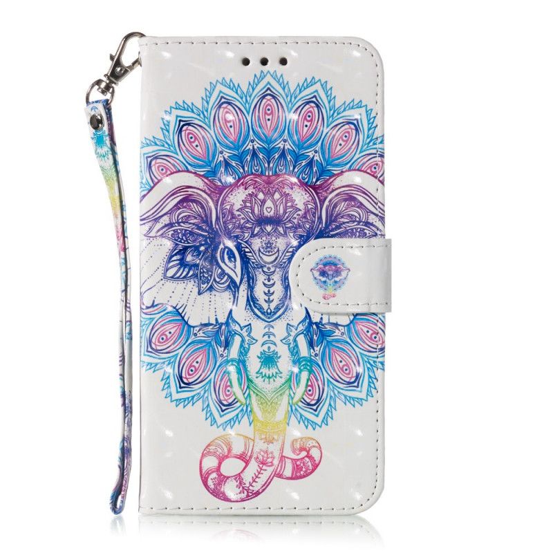 Etui Folio Honor 8A Mandala Ze Wzorem Słonia