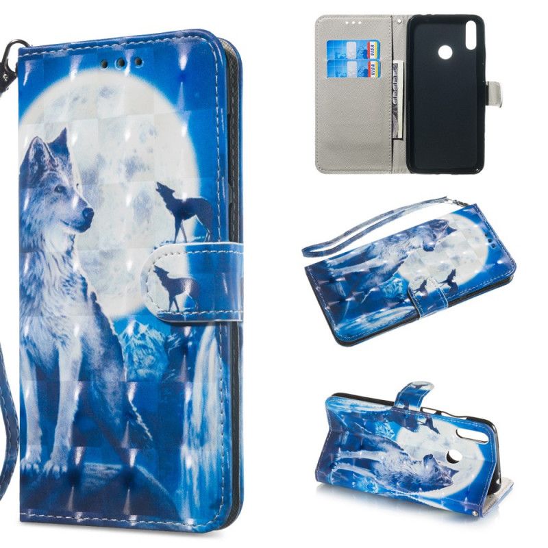 Etui Folio Honor 8A Prestiżowy Wilk Etui Ochronne