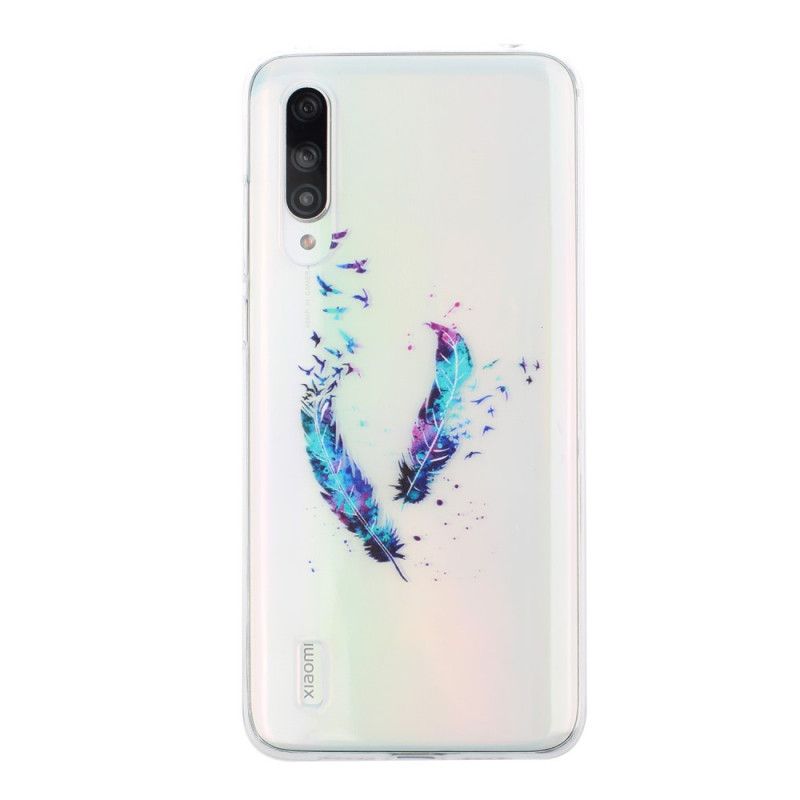 Etui Xiaomi Mi A3 Przezroczyste Pióra Etui Ochronne