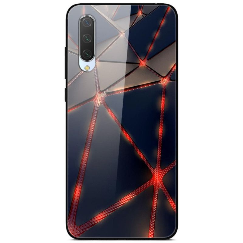 Futerały Xiaomi Mi A3 Etui na Telefon Hartowane Czerwone Szkło Ray