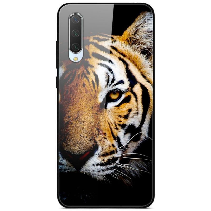Futerały Xiaomi Mi A3 Etui na Telefon Realistyczne Szkło Hartowane Tygrysie