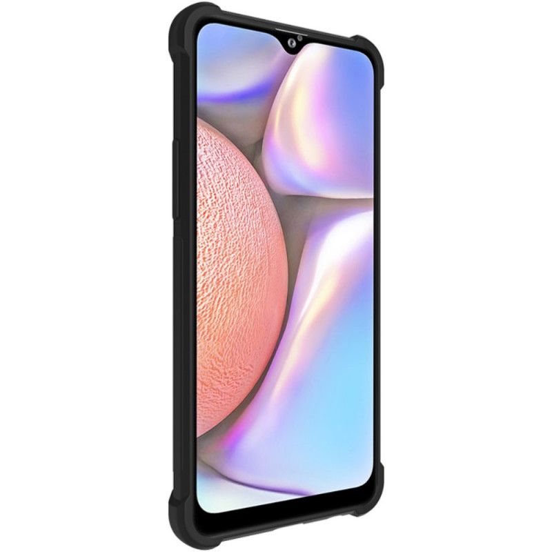 Etui Samsung Galaxy A20s Szary Czarny Imak Jedwabisty Z Folią Ekranową Etui Ochronne