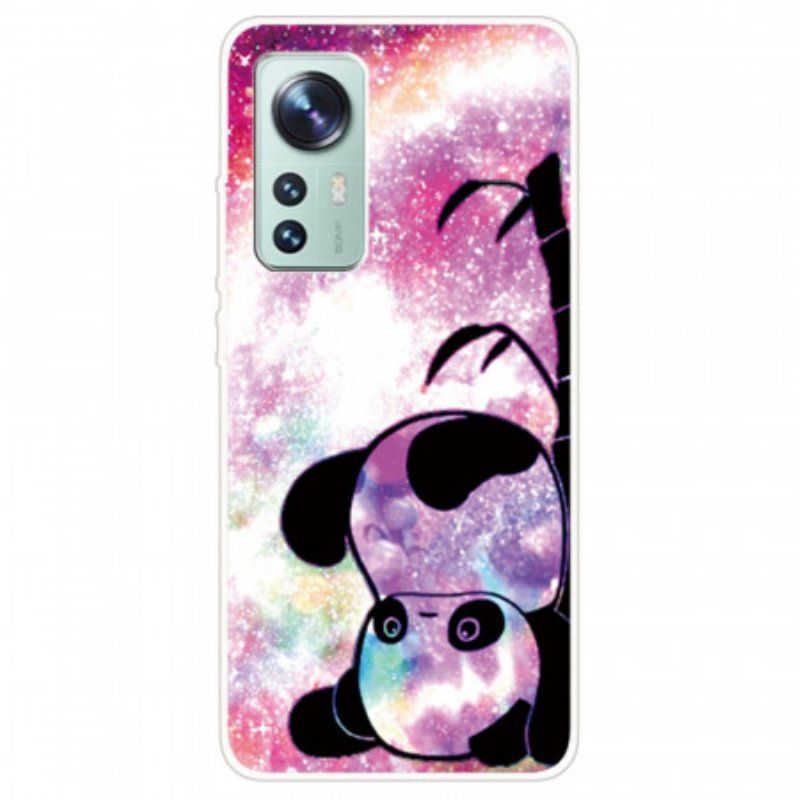 Etui do Xiaomi 12 Pro Silikonowa Panda Do Góry Nogami