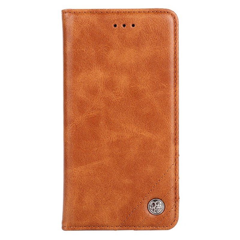 Etui Na Telefon do Xiaomi 12 Pro Etui Folio Stylowy Skórzany Nit