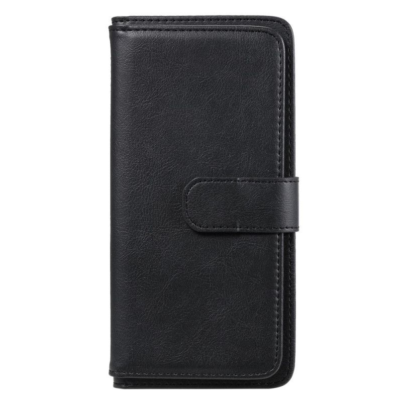 Etui Folio Samsung Galaxy A51 Czerwony Czarny Imitacja Skóry 9 Etui Na Karty Etui Ochronne