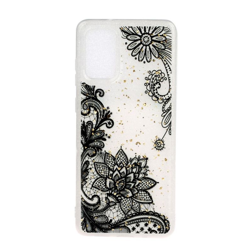 Etui Samsung Galaxy A51 Koronka I Złoty Pył Etui Ochronne