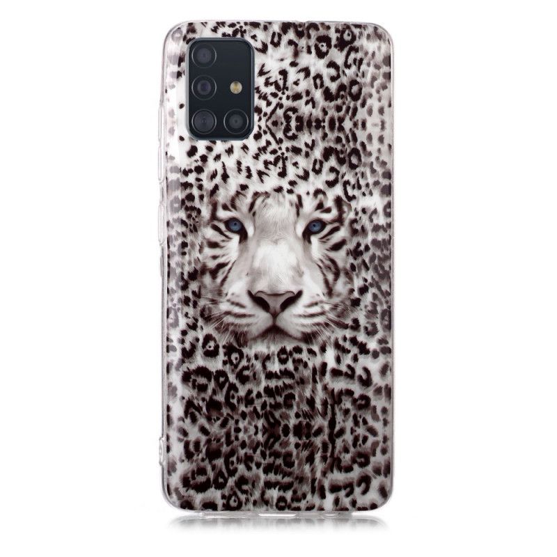 Futerały Samsung Galaxy A51 Etui na Telefon Fluorescencyjny Lampart
