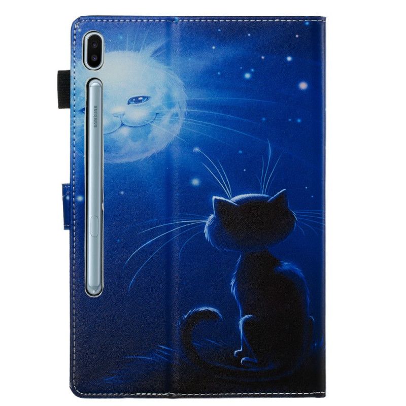 Etui Samsung Galaxy Tab S6 Kot W Świetle Księżyca