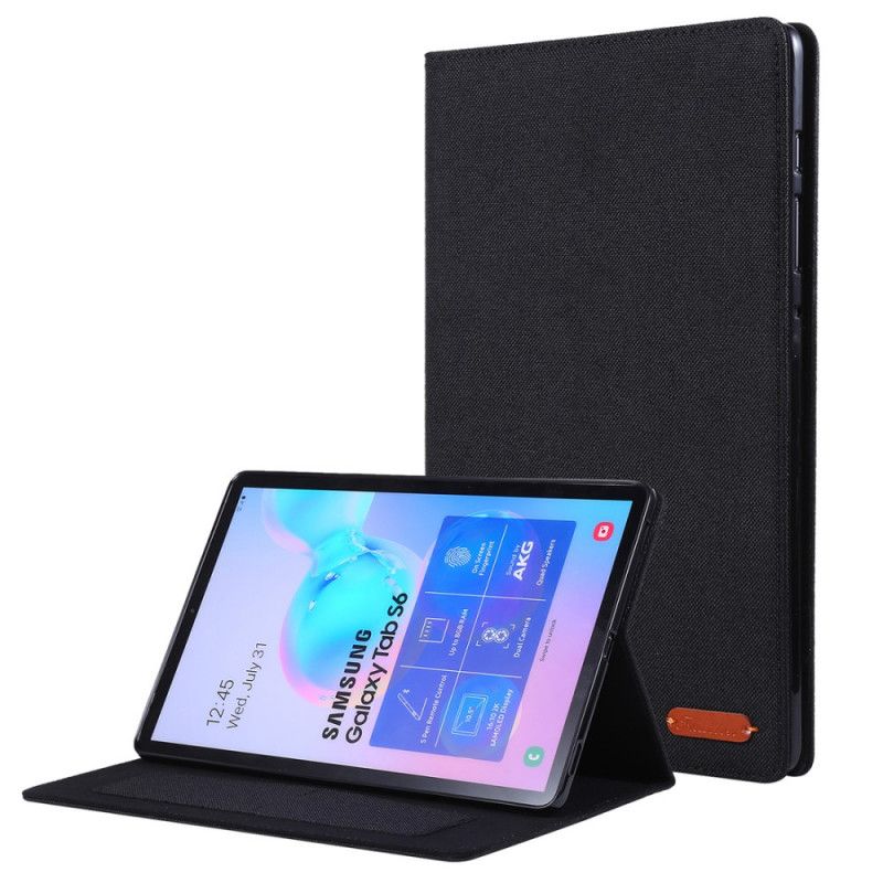 Etui Samsung Galaxy Tab S6 Szary Czarny Tkanina Etui Ochronne