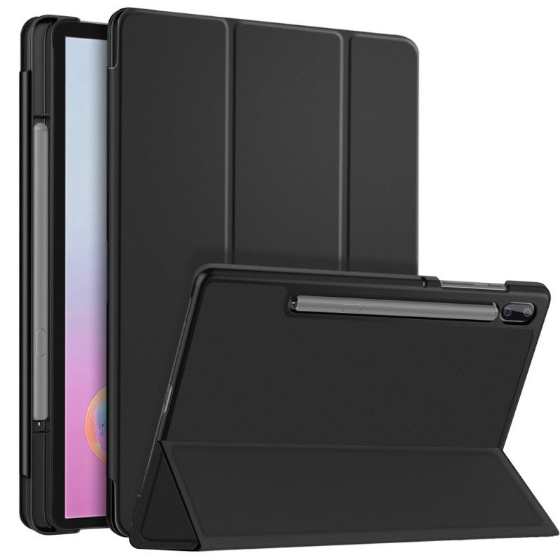 Smart Case Samsung Galaxy Tab S6 Czerwony Szary Tri Składany Uchwyt Na Długopis