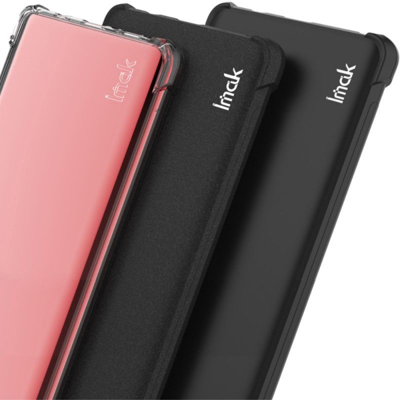 Etui Sony Xperia 10 II Szary Czarny Imak Jedwabisty Etui Ochronne